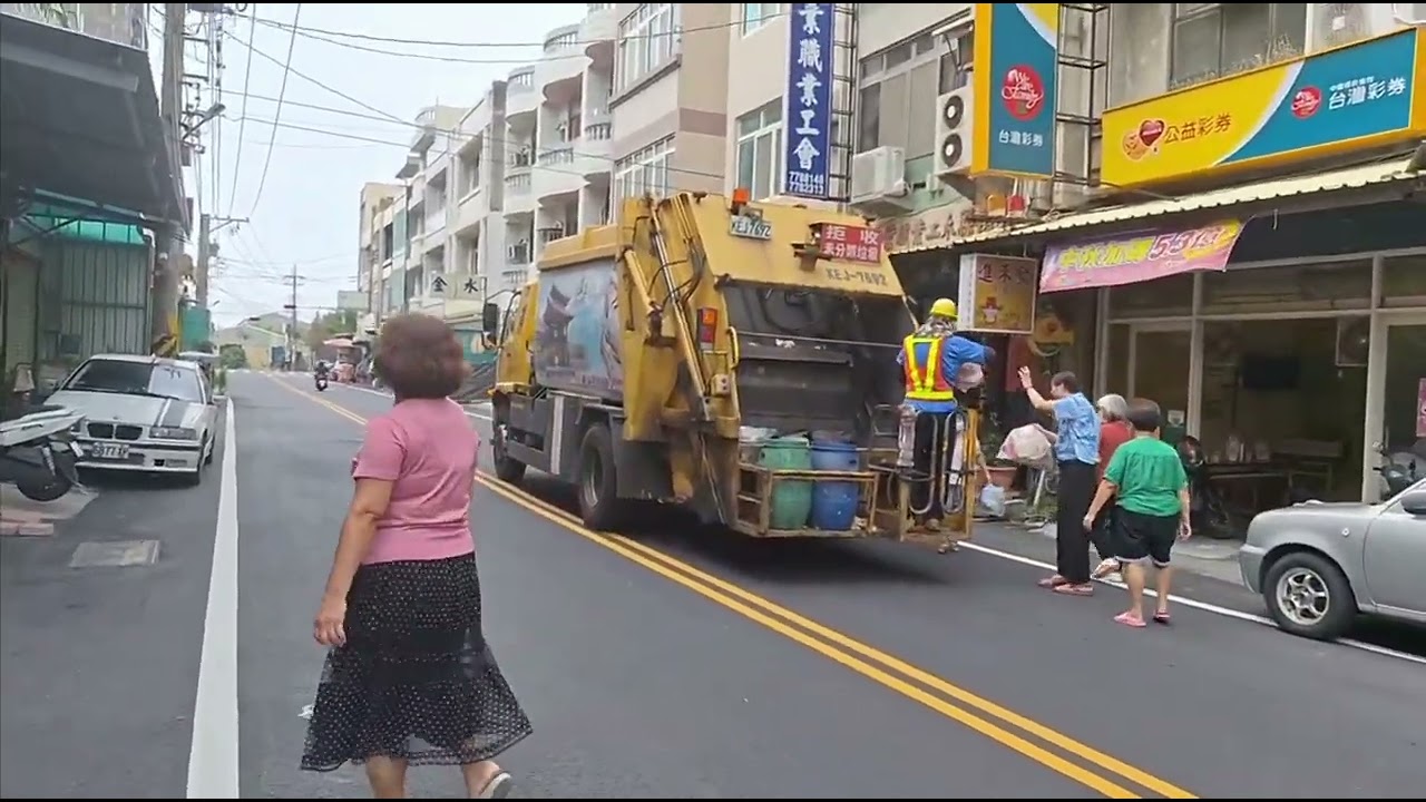 彰化縣鹿港鎮垃圾車KEJ-7692（2024/10/17拍攝