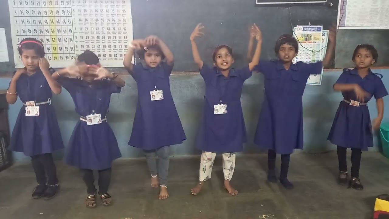 रात्री स्वप्नात आली इक परी इयत्ता १ली कविता सादरीकरण ZPPS ISO Kotan