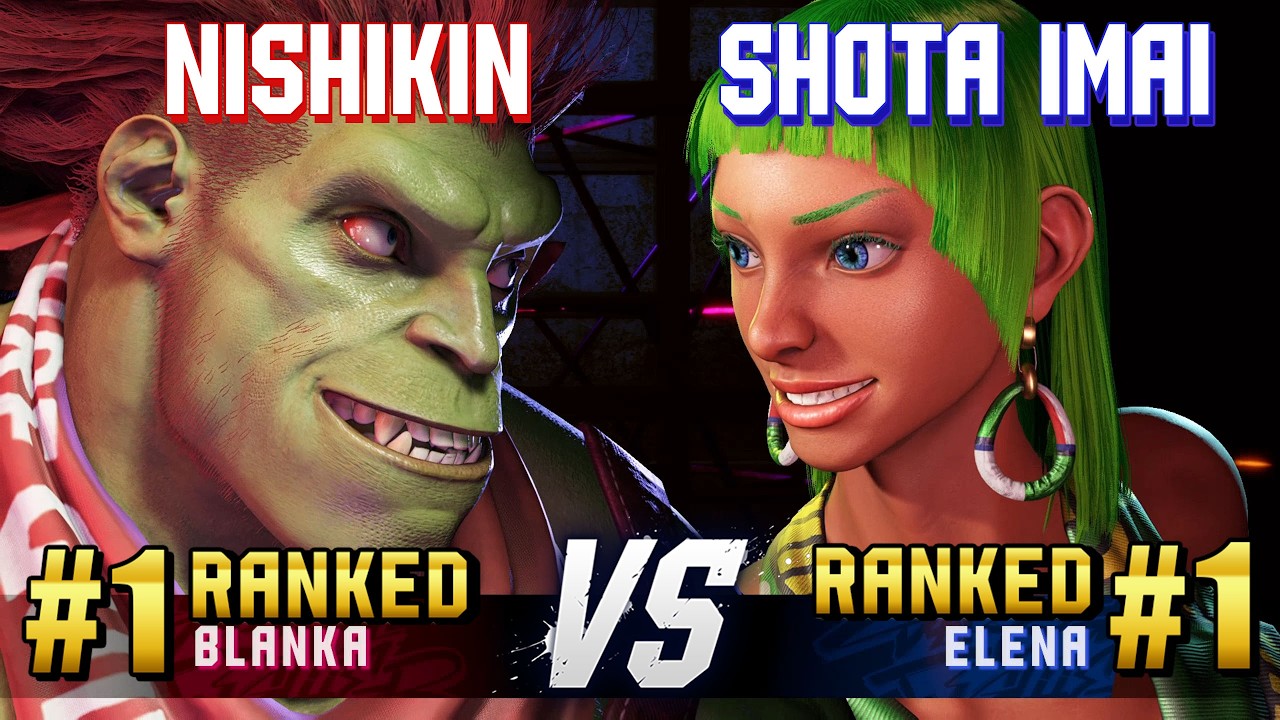 SF6 ▰ NISHIKIN (#1 Ranked Blanka) vs SHOTA IMAI (#1 Ranked Elena) ▰ High Level Gameplay