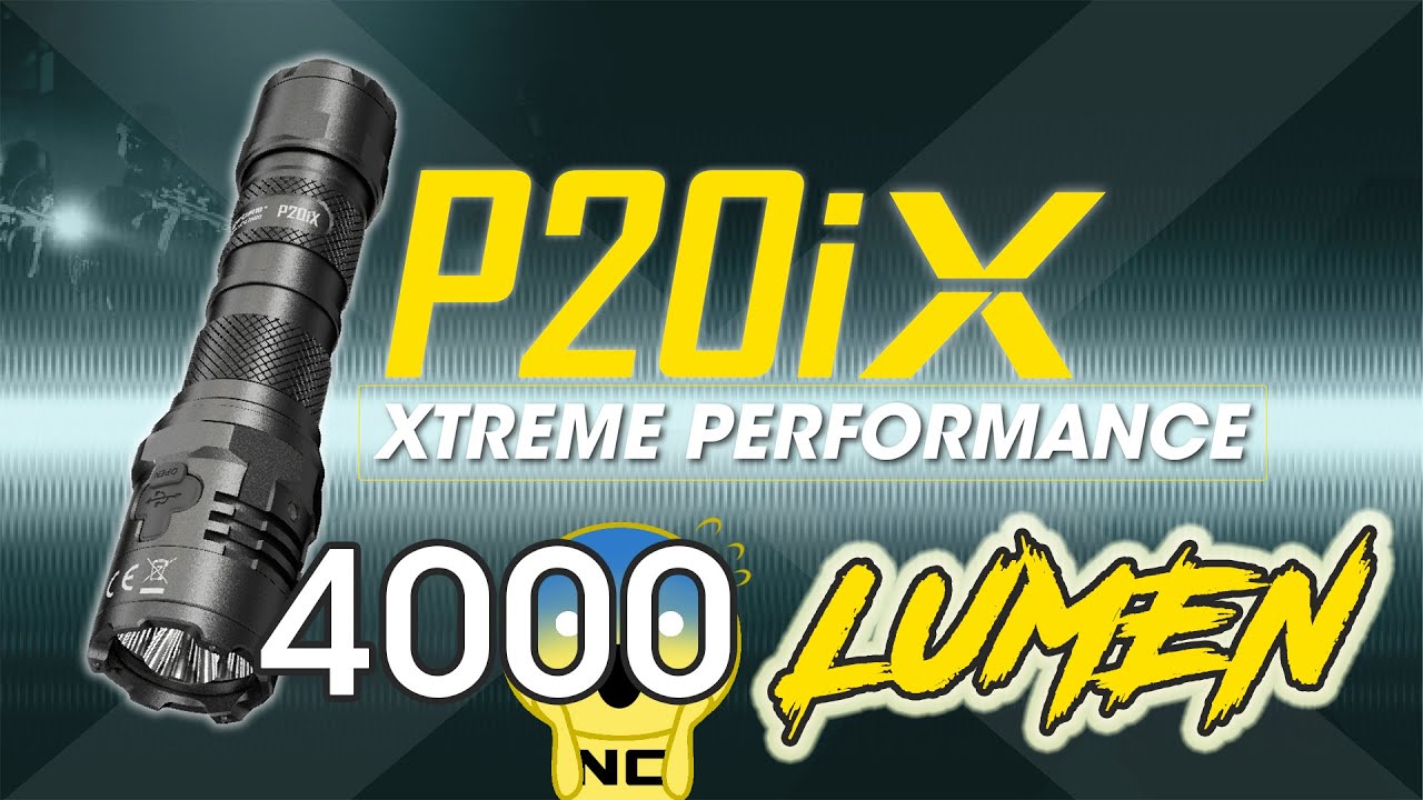 Nitecore P20iX — тактический фонарь с яркостью 4000 люмен