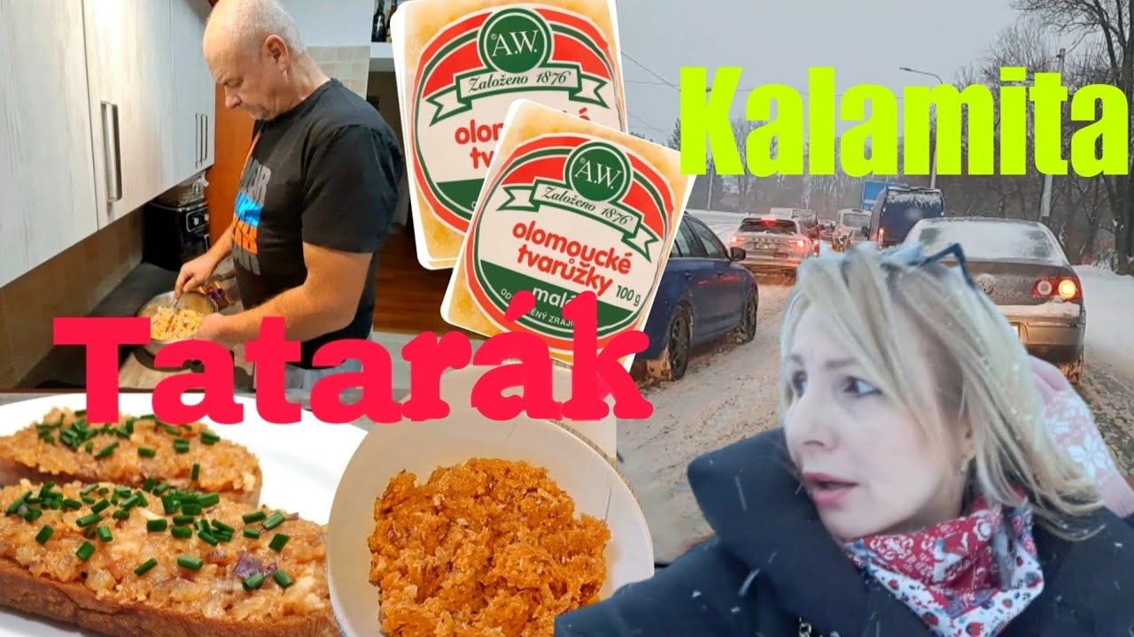 TATARÁK Z TVARŮŽEK😋 HRŮZA NA CESTÁCH A MOJE MALÉ NÁKUPY🤷‍♀️