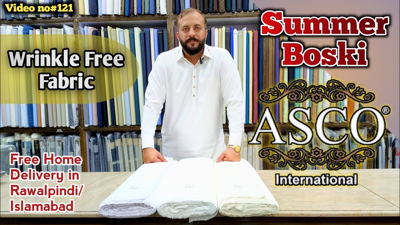 Summer Boski by Asco International | Wrinkle Free Fabric | Gents Branded Suiting