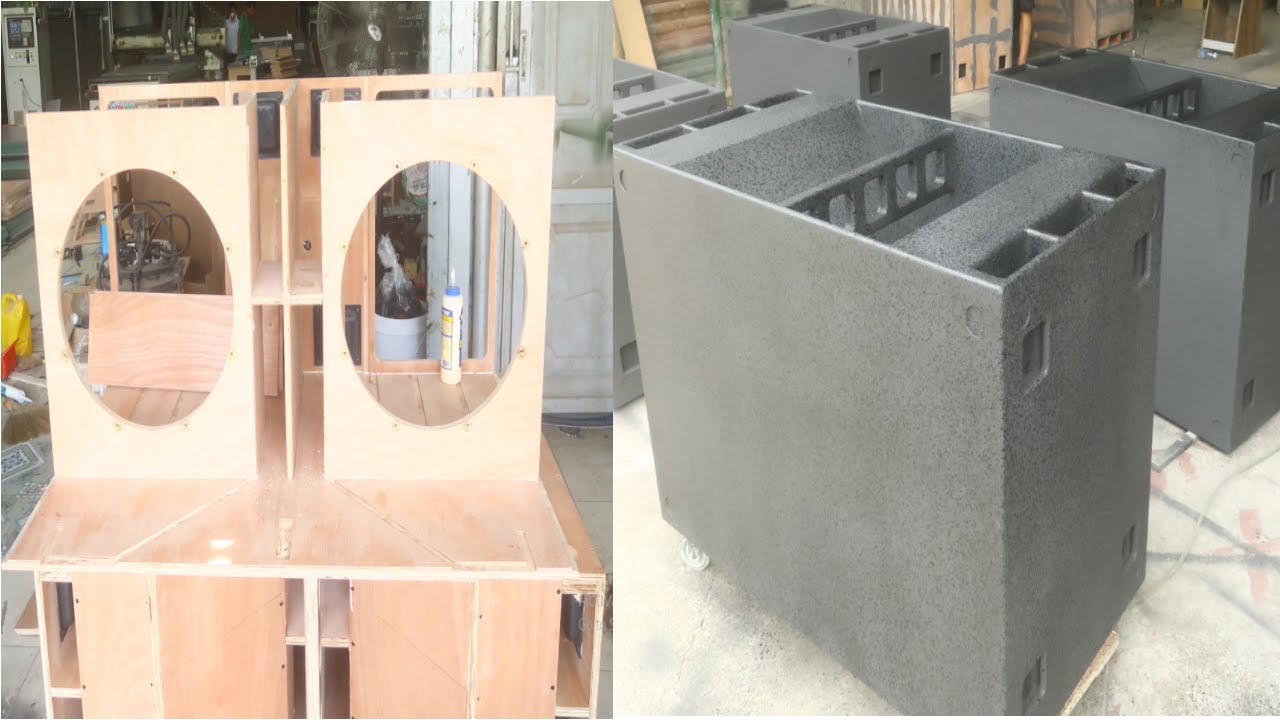 Professional 18 inch dual subwoofer // Design and construction of subwoofer enclosures