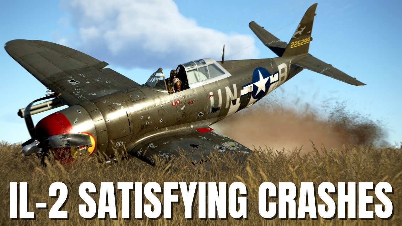 Satisfying Airplane Crashes, Bailouts & More! V250 | IL-2 Sturmovik Flight Simulator Crashes