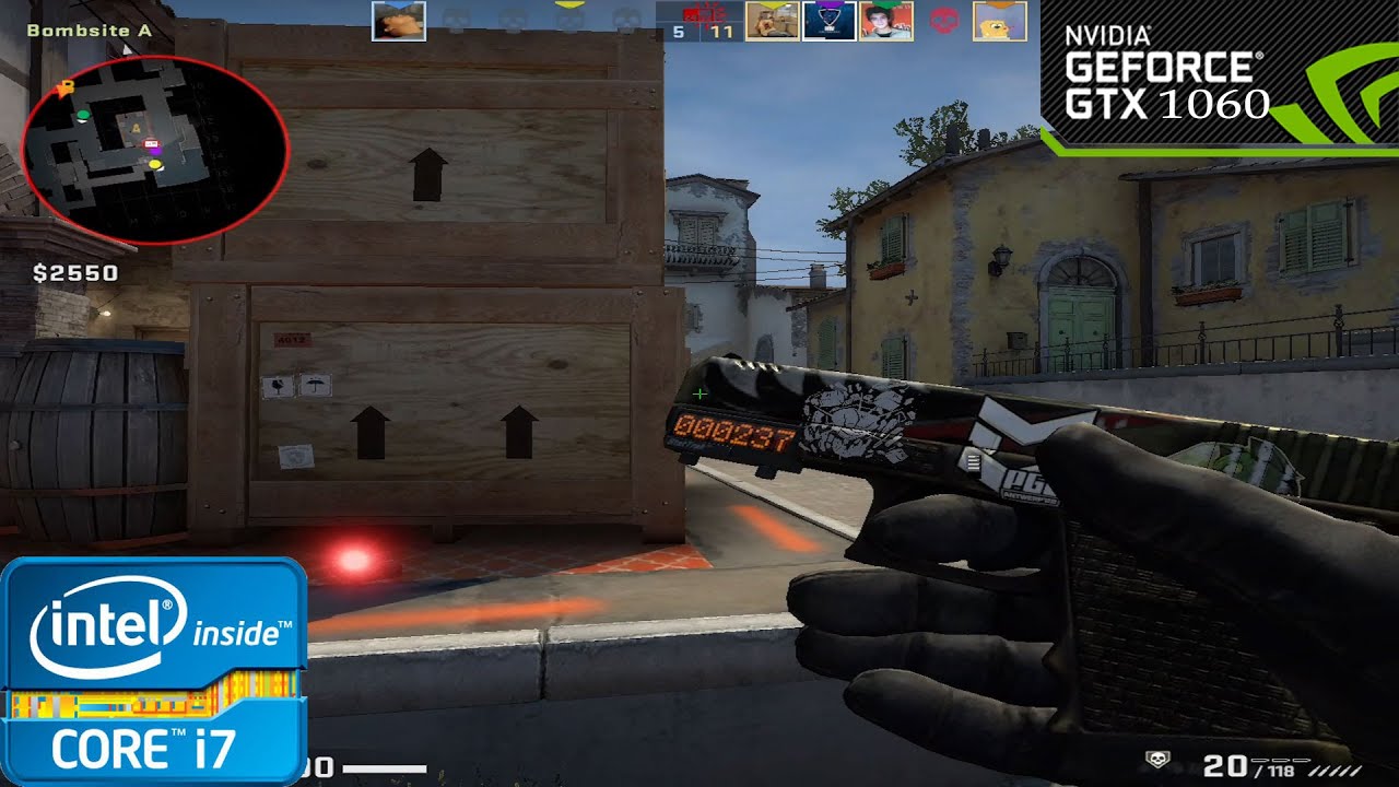 GTX 1060 + i7 4770 - LOW SETTING: The Best CPU for CS:GO