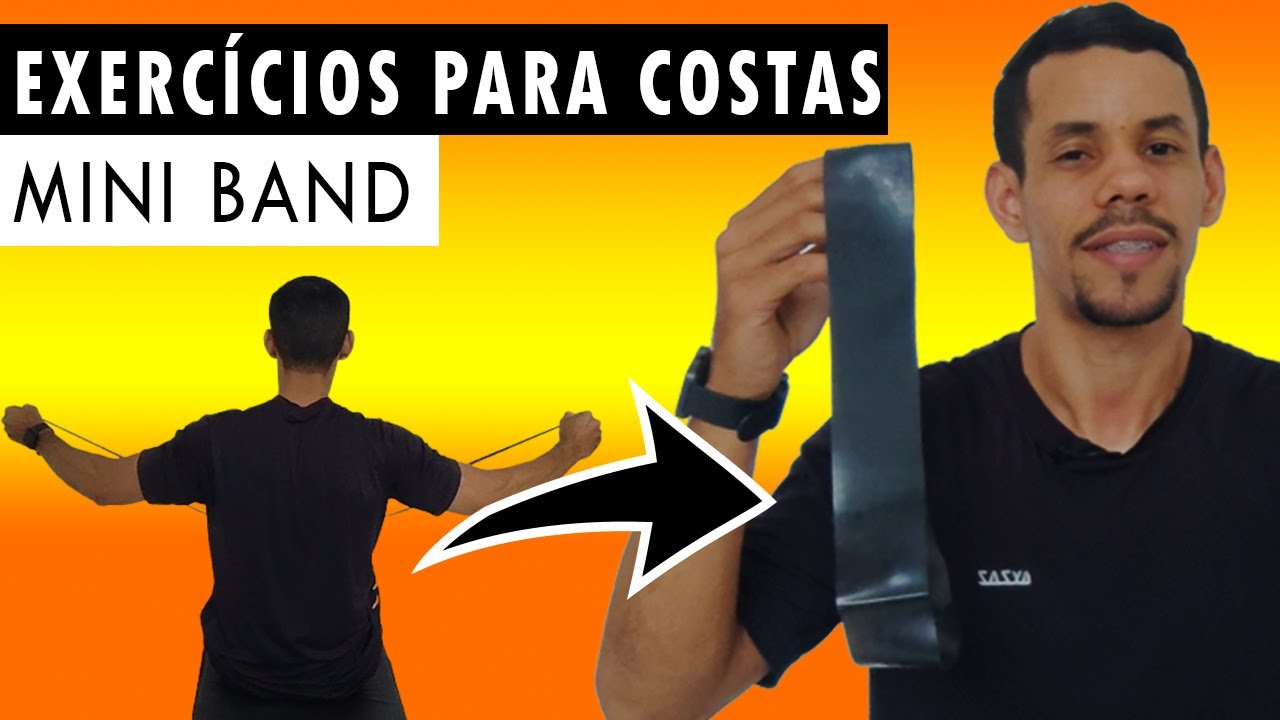 Exercícios para as costas com mini band