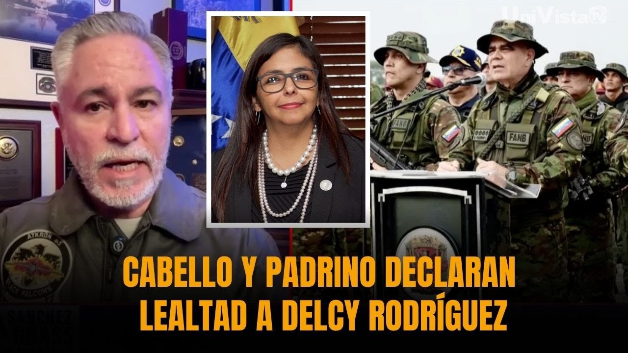 Cabello y Padrino declaran lealtad a Delcy Rodríguez en medio de Duro reclamo de militares