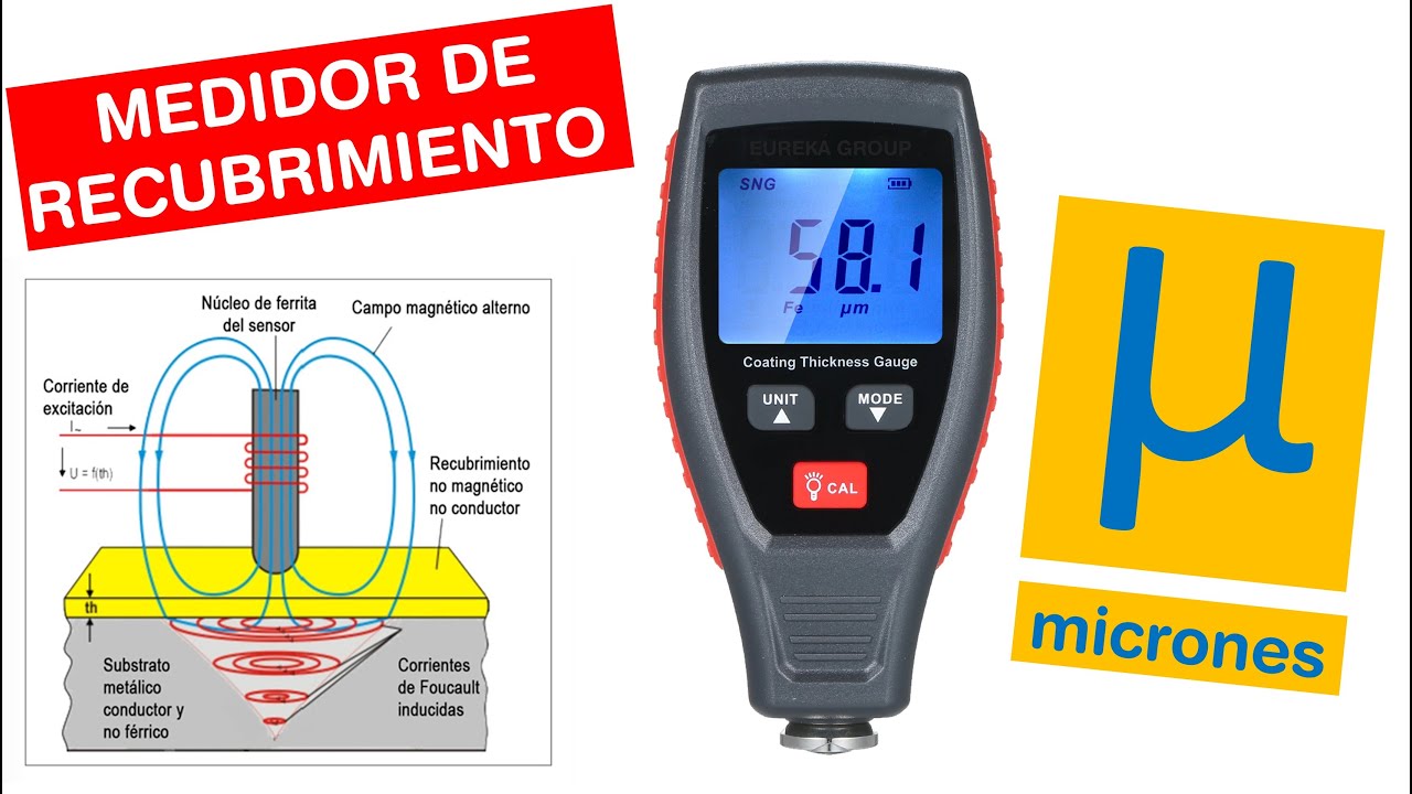 Medidor Espesor Pintura Autos Metal Aluminio Recubrimientos Wintact WT235