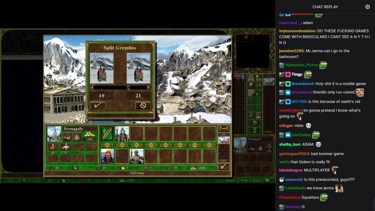 Old Jerma Streams [with Chat] - Heroes of Might and Magic III: The Restoration of Erathia