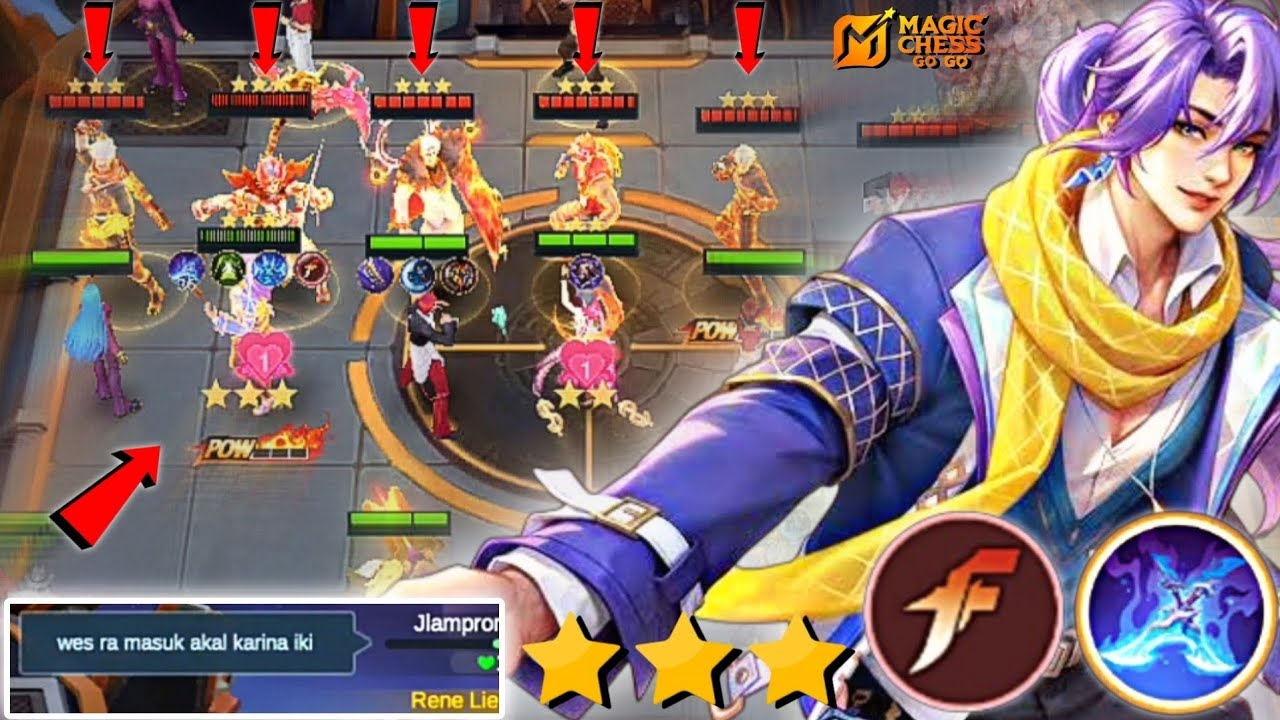 NEW META UNLIMITED ULTI LANCELOT KOF VS 5 HERO B3 MCGG SEASON 5 ‼️ MAGIC CHESS GO GO BEST COMBO ‼️