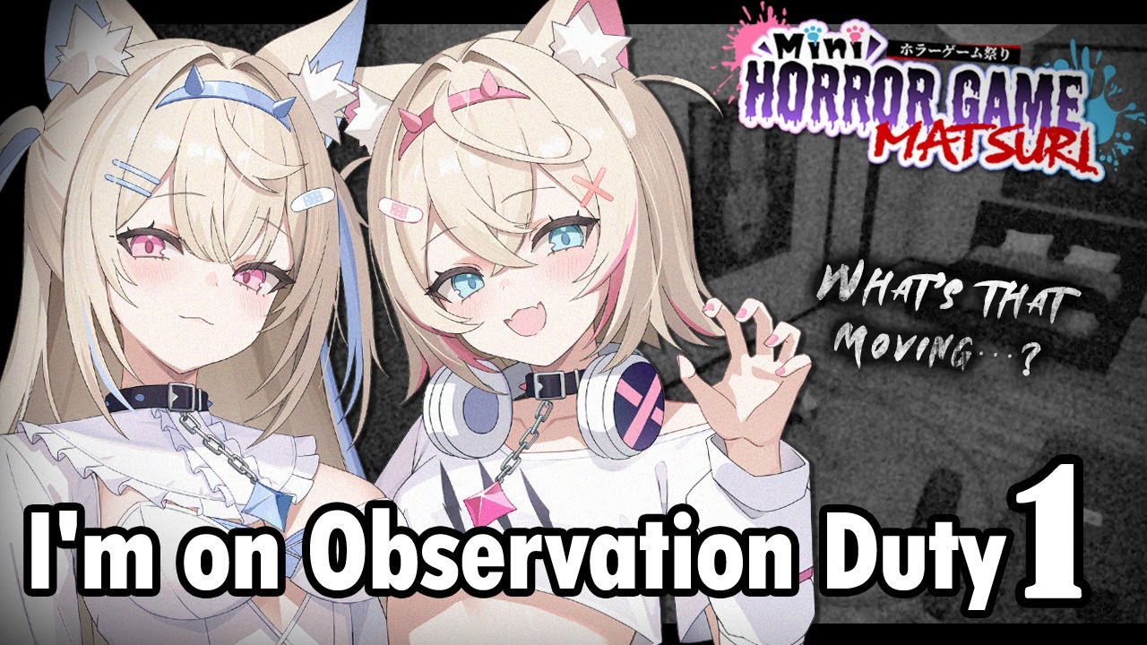 【I'M ON OBSERVATION DUTY 1】super sharp demon dog eyes to sniff out anomalies 🐾 #FWMChorror【FUWAMOCO】