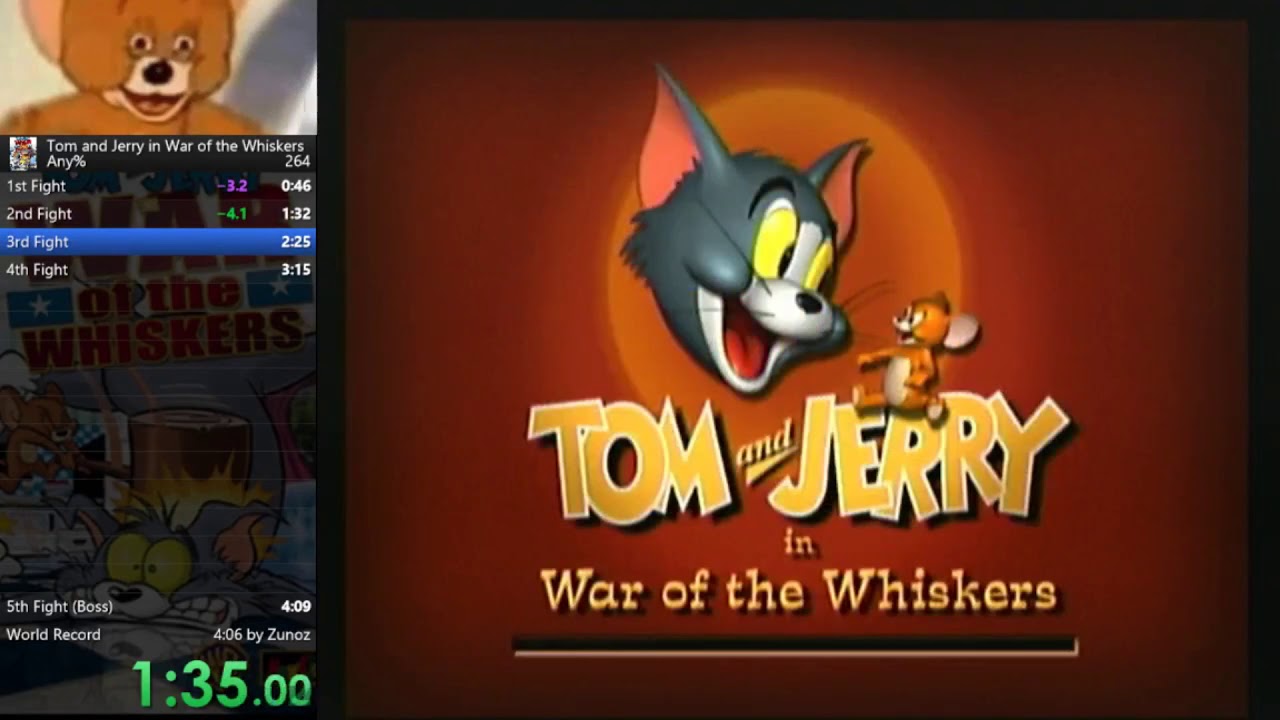 Tom and Jerry in War Of The Whiskers (3:58) Any% (Former WR)