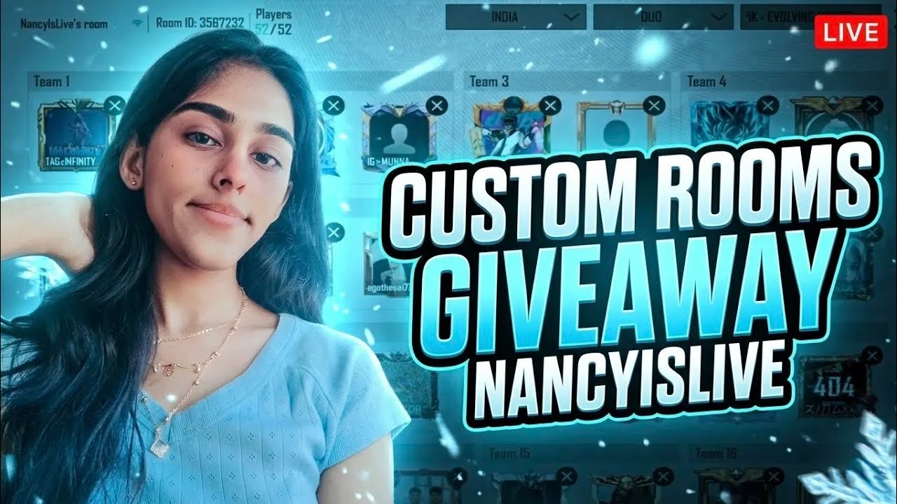 BGMI LIVE CUSTOM ROOM || CUSTOM ROOMS || BGMI LIVE ROOMS #bgmi #girlgamer #Customrooms