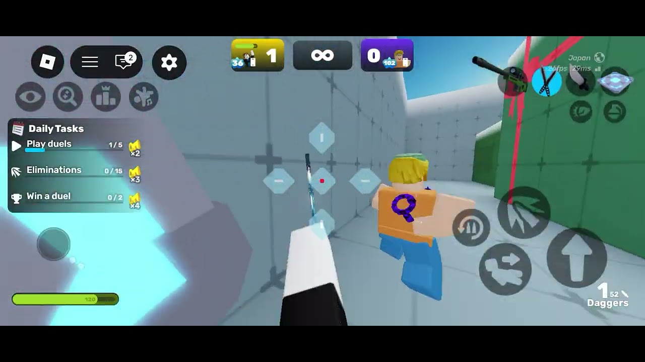 Playing Rivals with my friend 