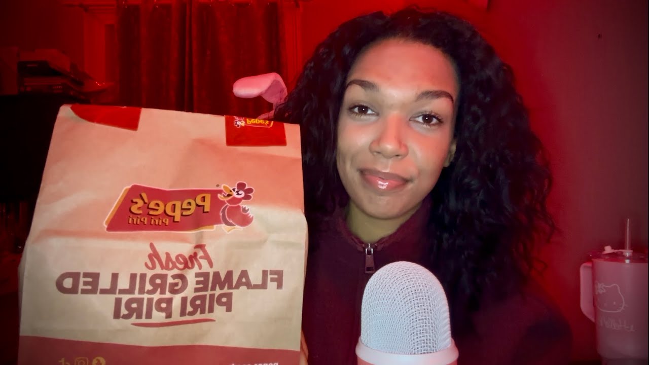 ASMR Pepe’s Peri Peri haul/muck-bang 🐔 