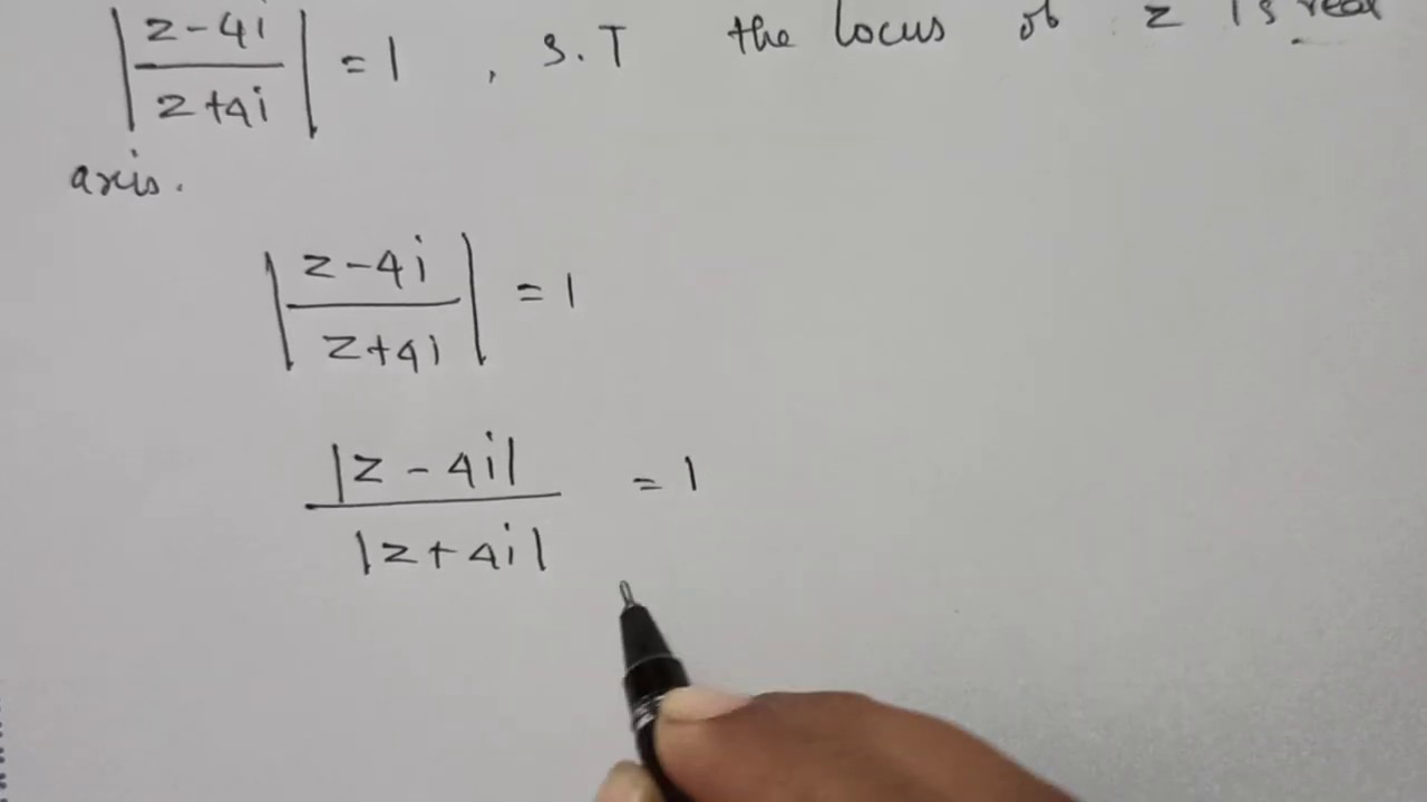 Complex  numbers exercise  2.6 - 1