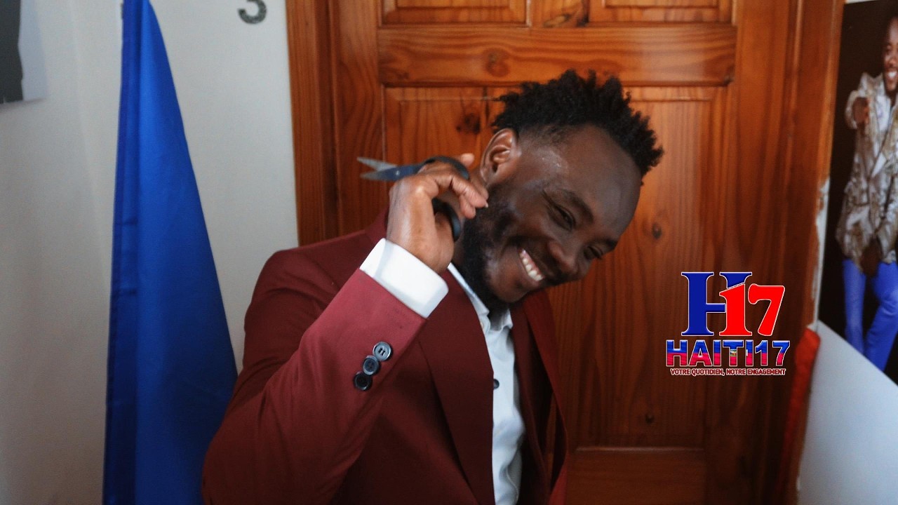 L'arrivé de notre PDG Joassaint Gelin lors du cocktail de l'inauguration