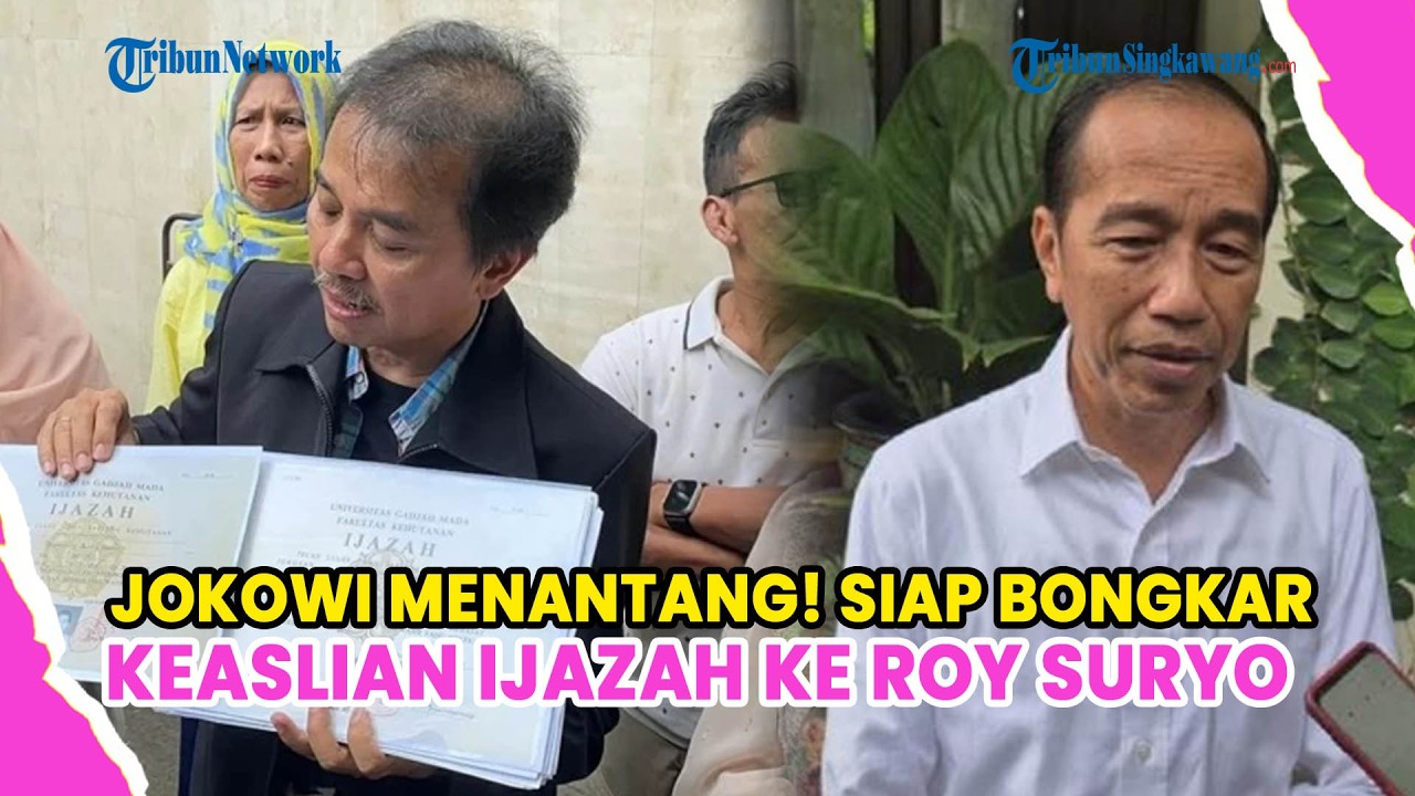 JOKOWI MENANTANG! SIAP BUKA-BUKAAN KEASLIAN IJAZAH DAN AJAK ROY SURYO BERTARUNG DI PENGADILAN