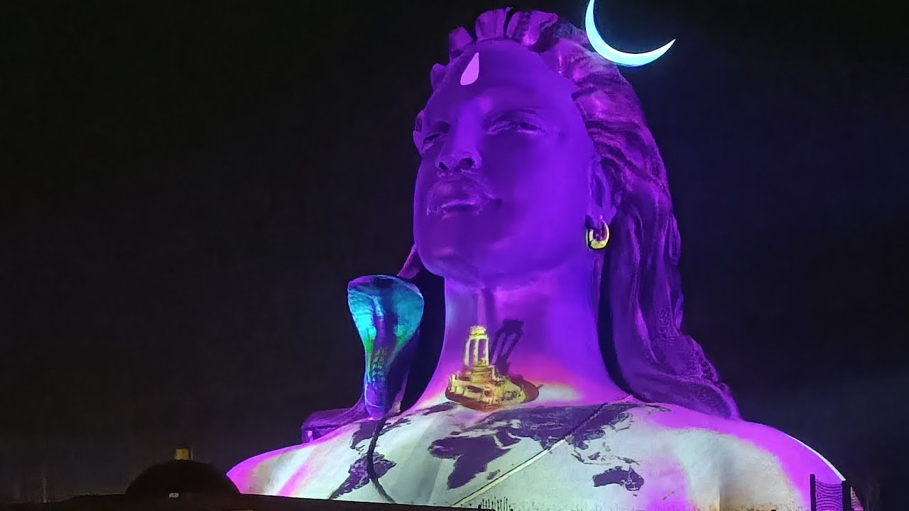 🥹❤️adiyogi 3D night show ✨✨✨✨
