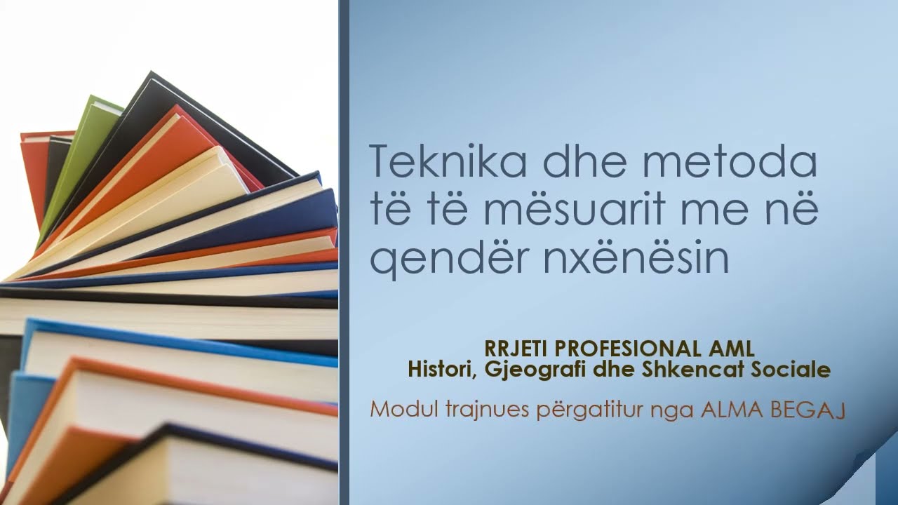 Rrjeti profesional AML | Moduli: Teknika dhe metoda të të mësuarit me në qendër nxënësin