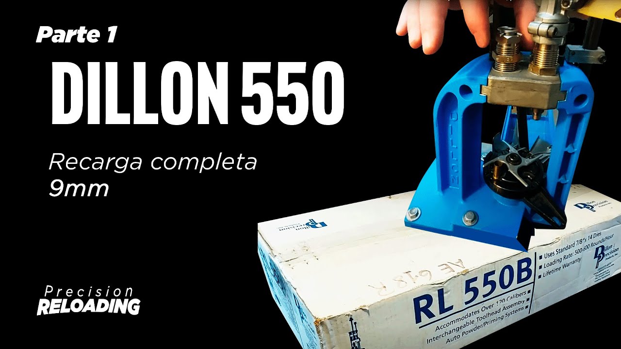 Video 8 parte 1 - Como instalar y regular dies en una prensa Dillon 550, para municion 9 mm.