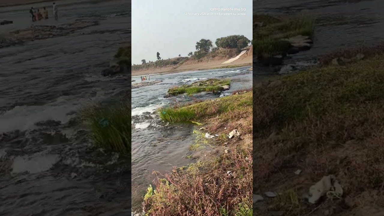 देव गांव घूघरी मंडला संगम स्थली मां नर्मदा सेवा परिक्रमा बूढ़ी माई एवं नर्मदा माई संगम स्थली 