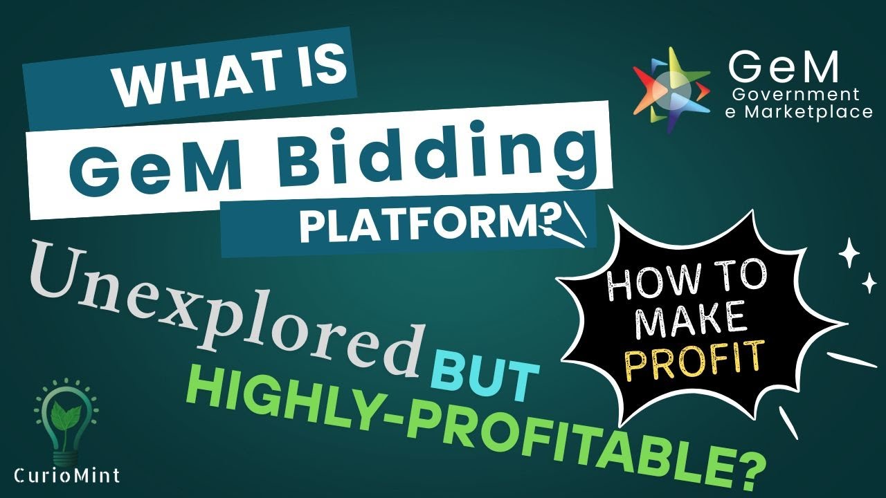 GeM Kya Hai? Government eMarketplace Full Guide | Vendor Bano, Profit Kamao (Hindi)