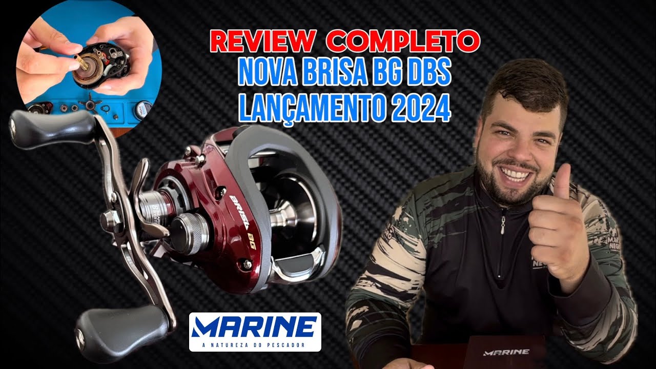 CARRETILHA BRISA BG DBS! NOVO LANÇAMENTO DA MARINE SPORTS 2024.. REVIEW COMPLETO!!!