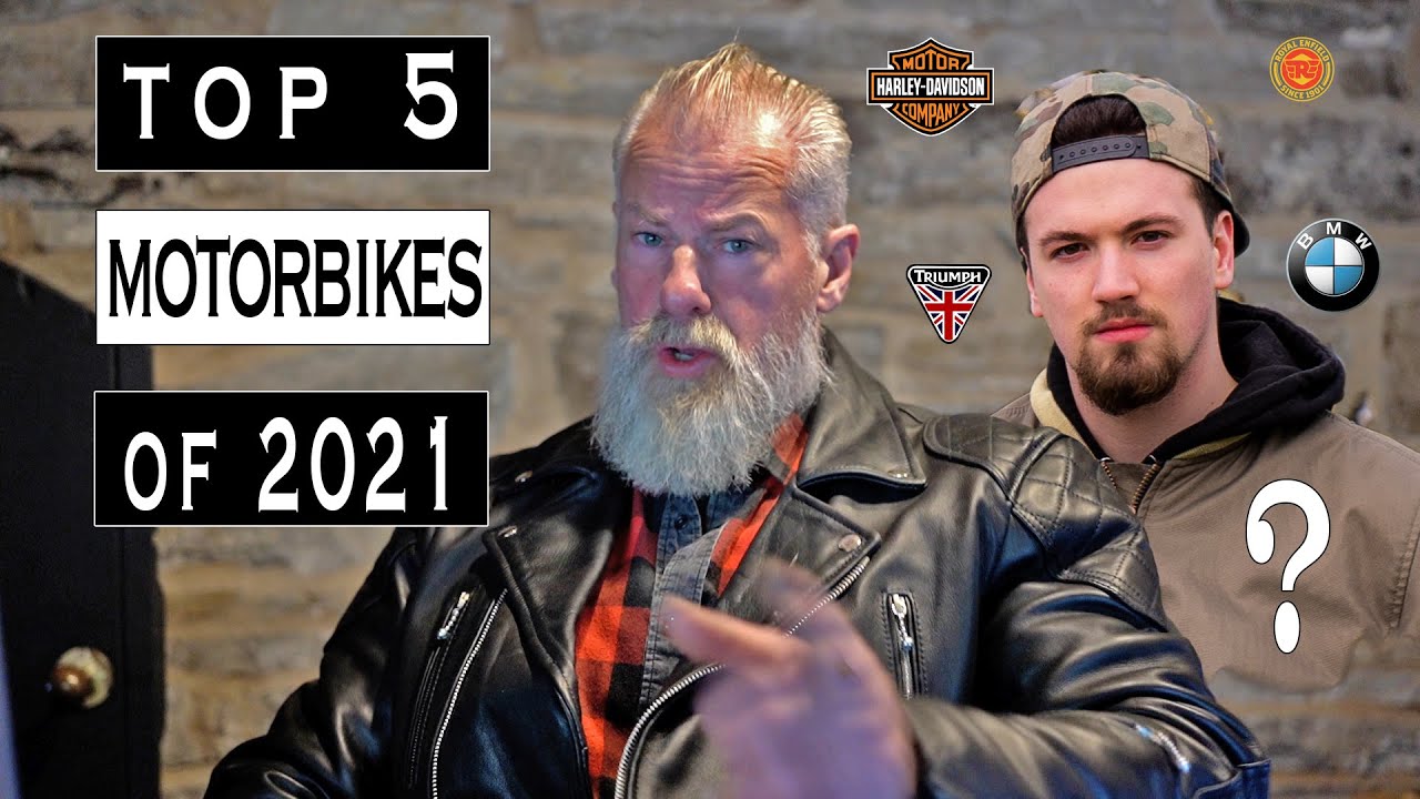Our Top 5 Motorbikes of 2021.  Triumph, Harley-Davidson, Royal Enfield, BMW, Honda