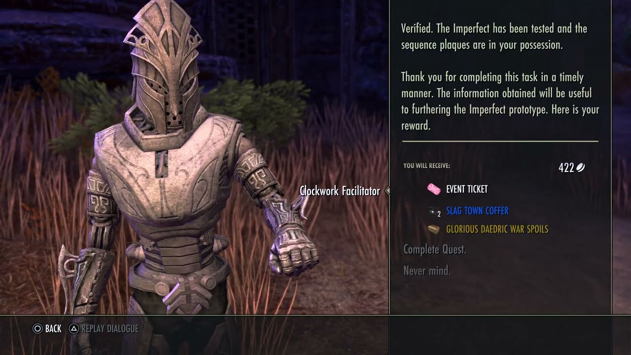 ESO: Подстрекательство несовершенного (Ежедневные новости Clockwork City)