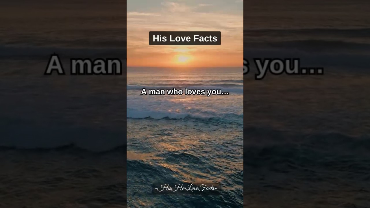 when love is felt, not just spoken #hislovefacts #truelove #loveinaction #silentlove