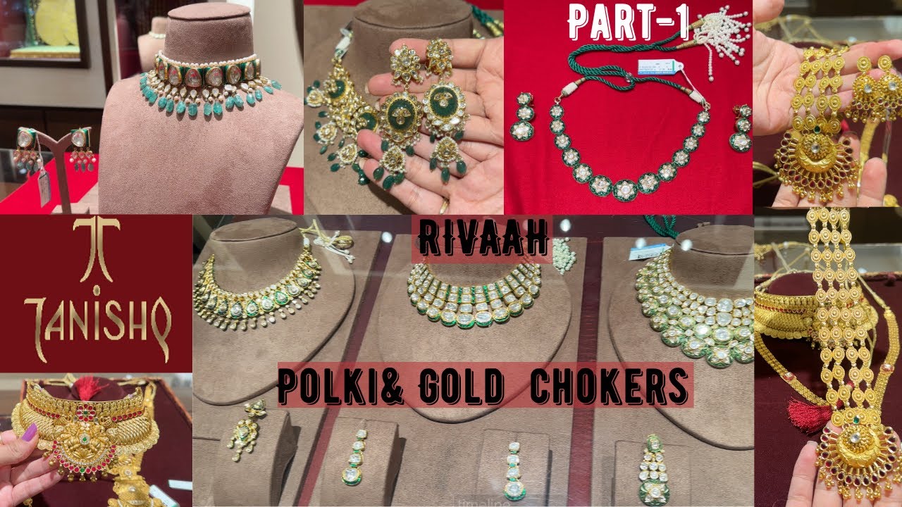 Tanishq exquisite Rivaah collection| polki necklace, Gold Chokers, Rani Harams~PART-1 | With price