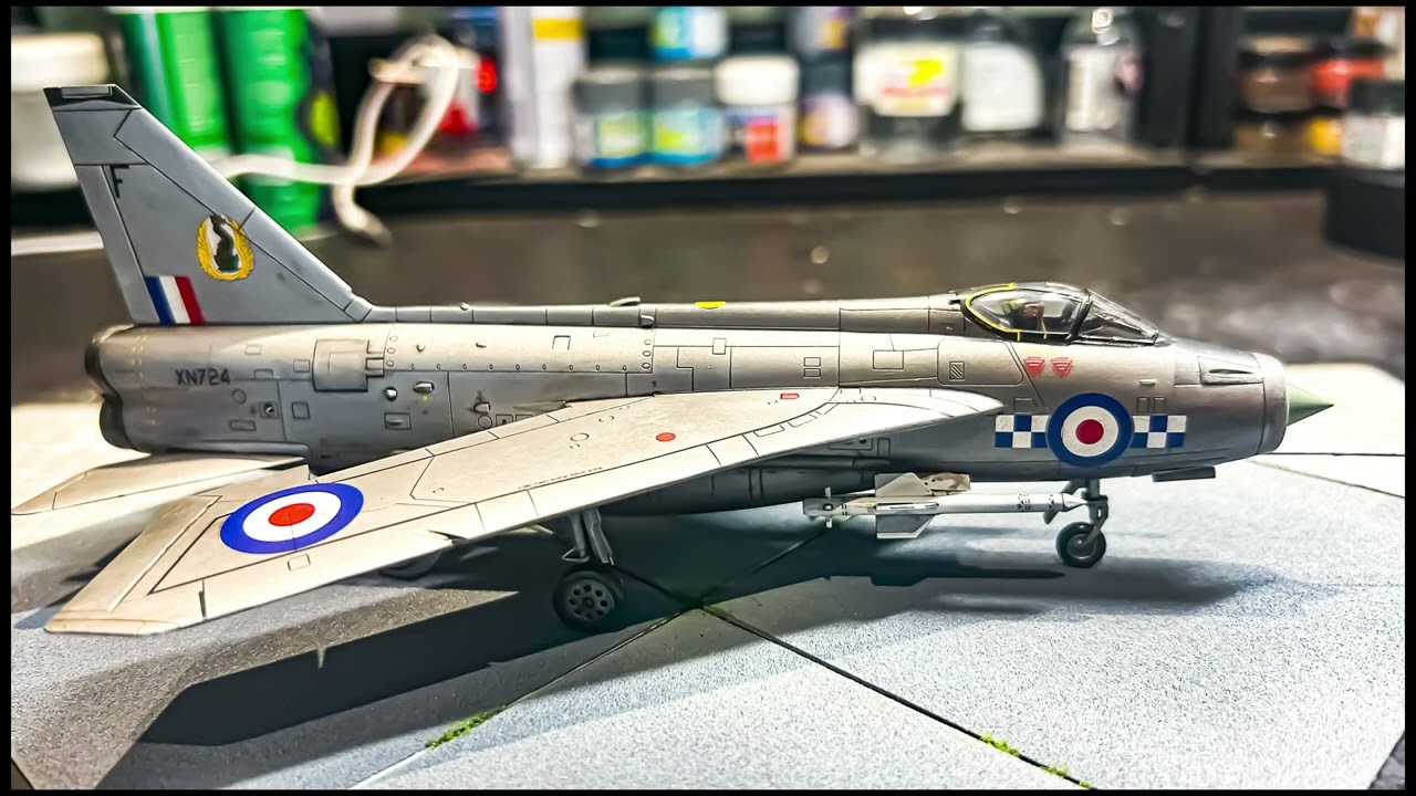 1:72 SCALE AIRFIX LIGHTNING COMLETED BUILD