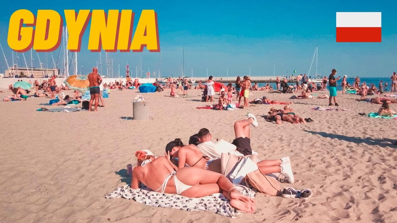 GDYNIA BEACH WALK, GDYNIA PLAŻA 2023, POLAND BEACH [4K60FPS]