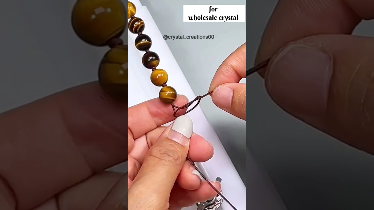 How to Make a Vajra Knot Bracelet | DIY Tiger Eye Bracelet Tutorial