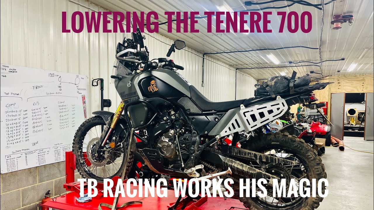Lowering Tenere 700 with a spacer!