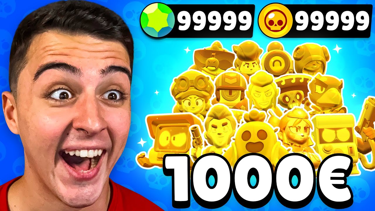¡CUENTA de 1€ vs 1000€ en BRAWL STARS! 😱🚨