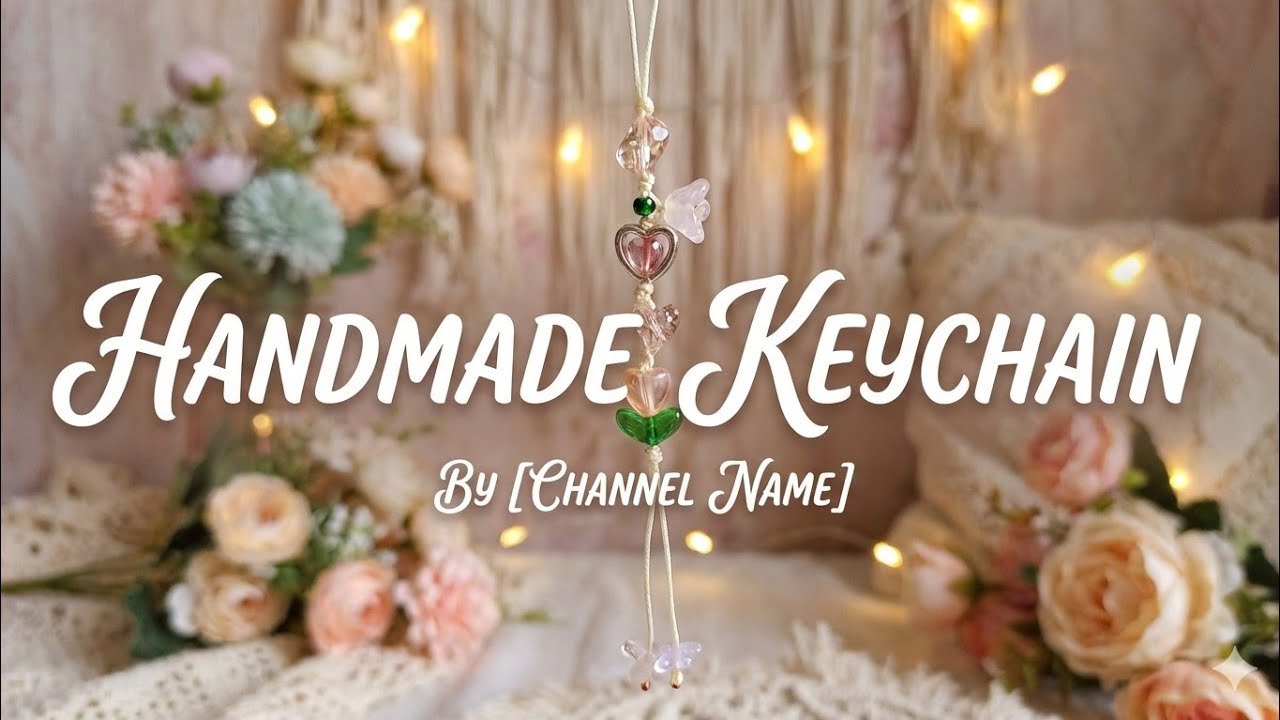 Beaded Keychain tutorial |  DIY jewelry | handmade
