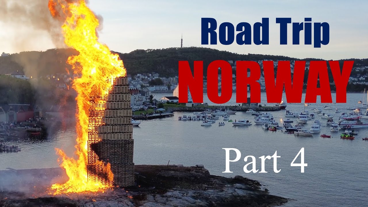 Ålesund 4K - Slinningsbålet 2025 - Norway Road Trip Part 4