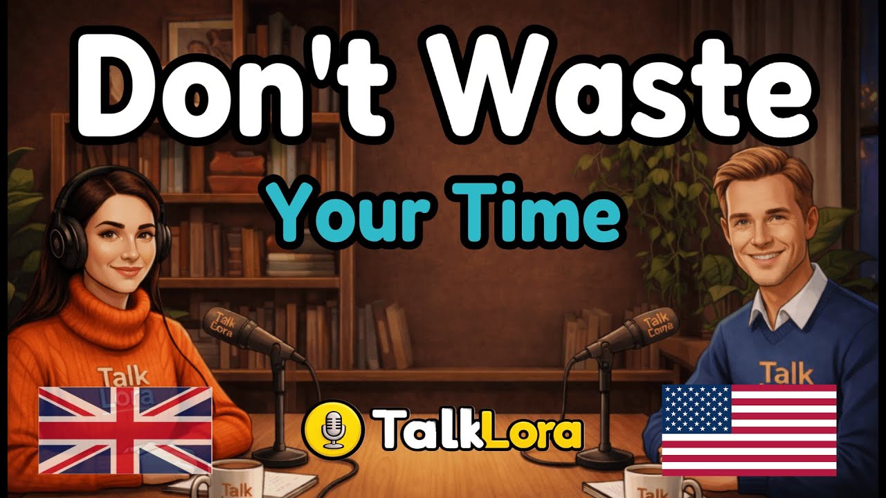 Don’t Waste Your Life | English Podcast for Easy Conversation in Daily Life | Learn English Fast