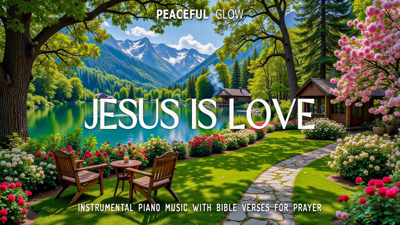 JESUS IS LOVE | Soothing Piano Worship | Scriptures for Peace & Relaxation 🌿 Nature Sounds 4K