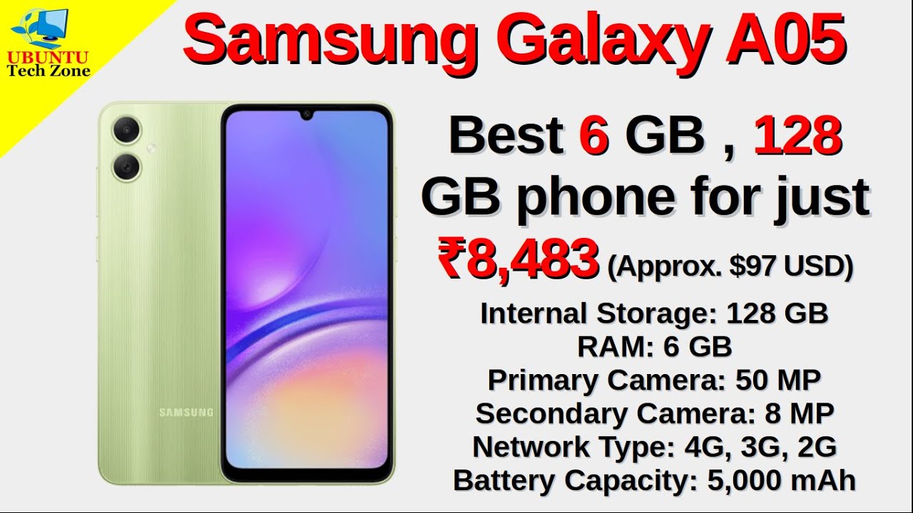Samsung Galaxy A05 Review: Best Budget Smartphone Under ₹8,500 ($97) | Incredible Performance!