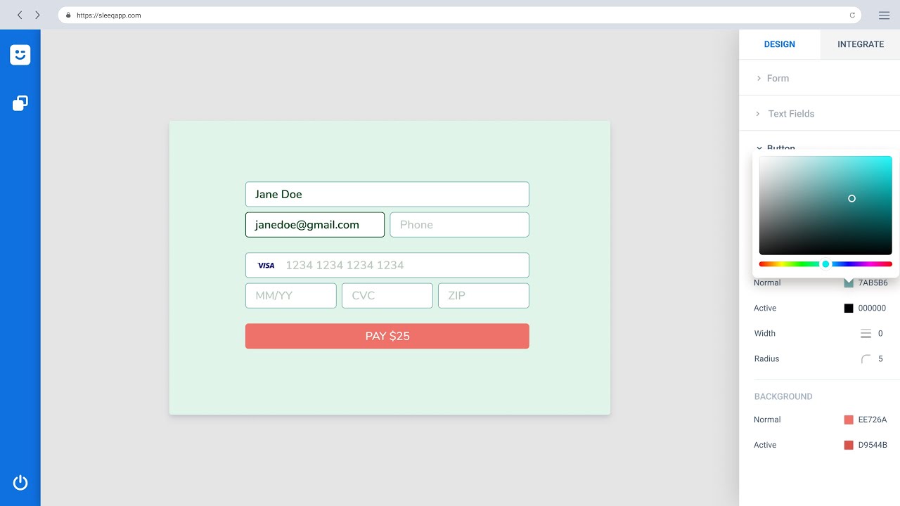 Sleeq &ndash; Create custom payment forms for Stripe without coding
