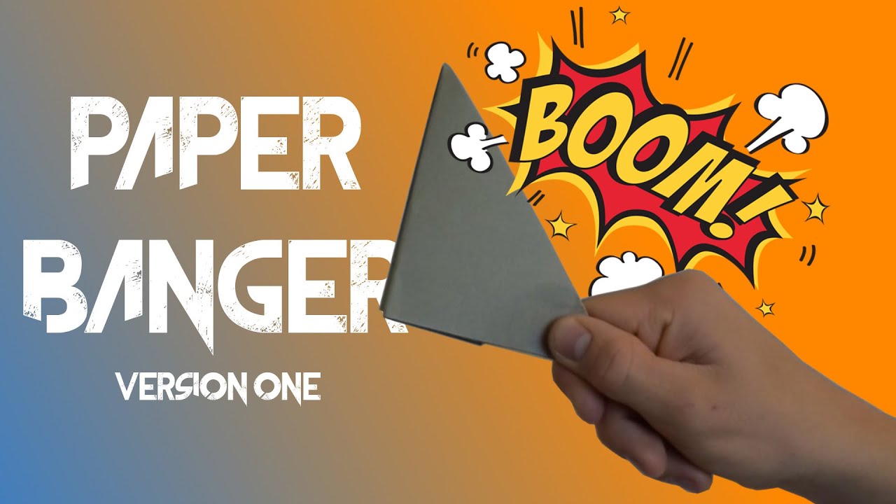 How to make a PAPER BANGER - Version 1 (easy popper/flapper)