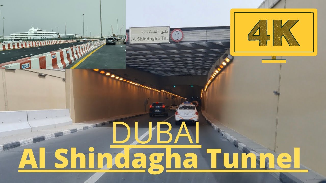 4K Drive Al Shindagha Tunnel Dubai | Gold Souq