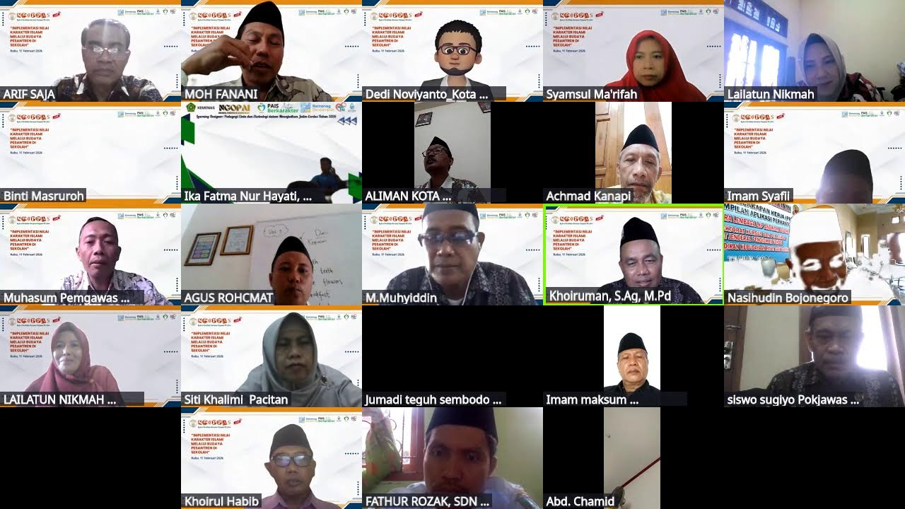 Ngoppas#12: Mengimplementasikan nilai karakter islami dan budaya pesantren di sekolah