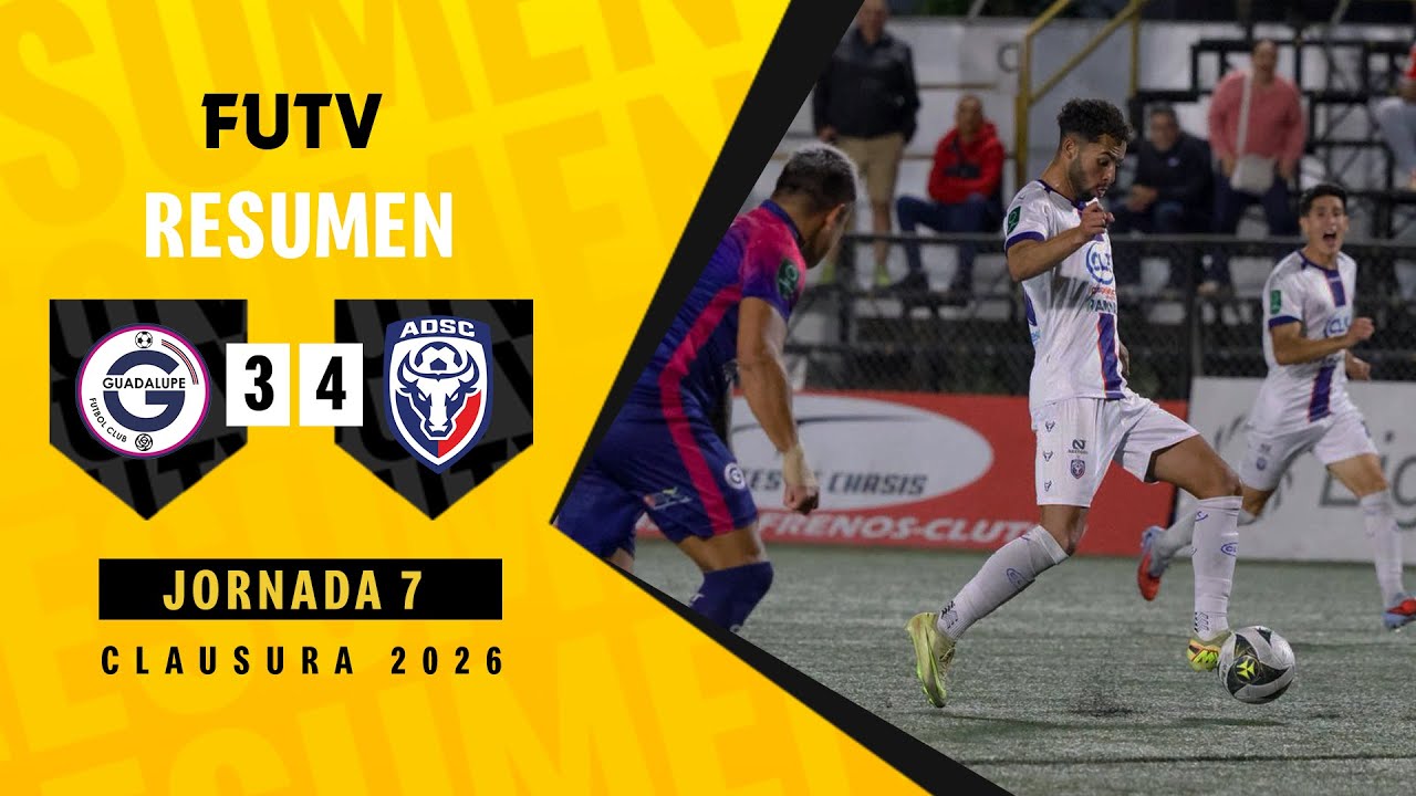 Resumen: Guadalupe 3-4 San Carlos / Clausura 2026