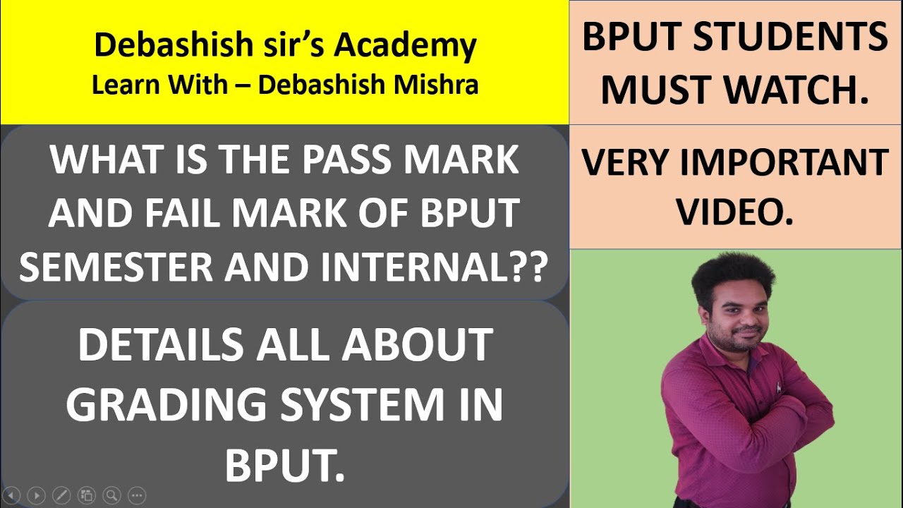 DETAILS ALL ABOUT BPUT MARKING SYSTEM||KNOW THE PASS AND FAIL MARK.