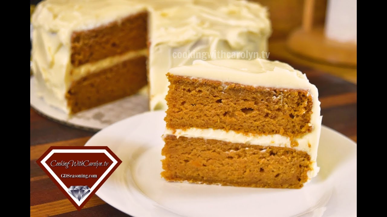 MOIST SWEET POTATO LAYER CAKE WITH BUTTERCREAM FROSTING |Cooking With Carolyn