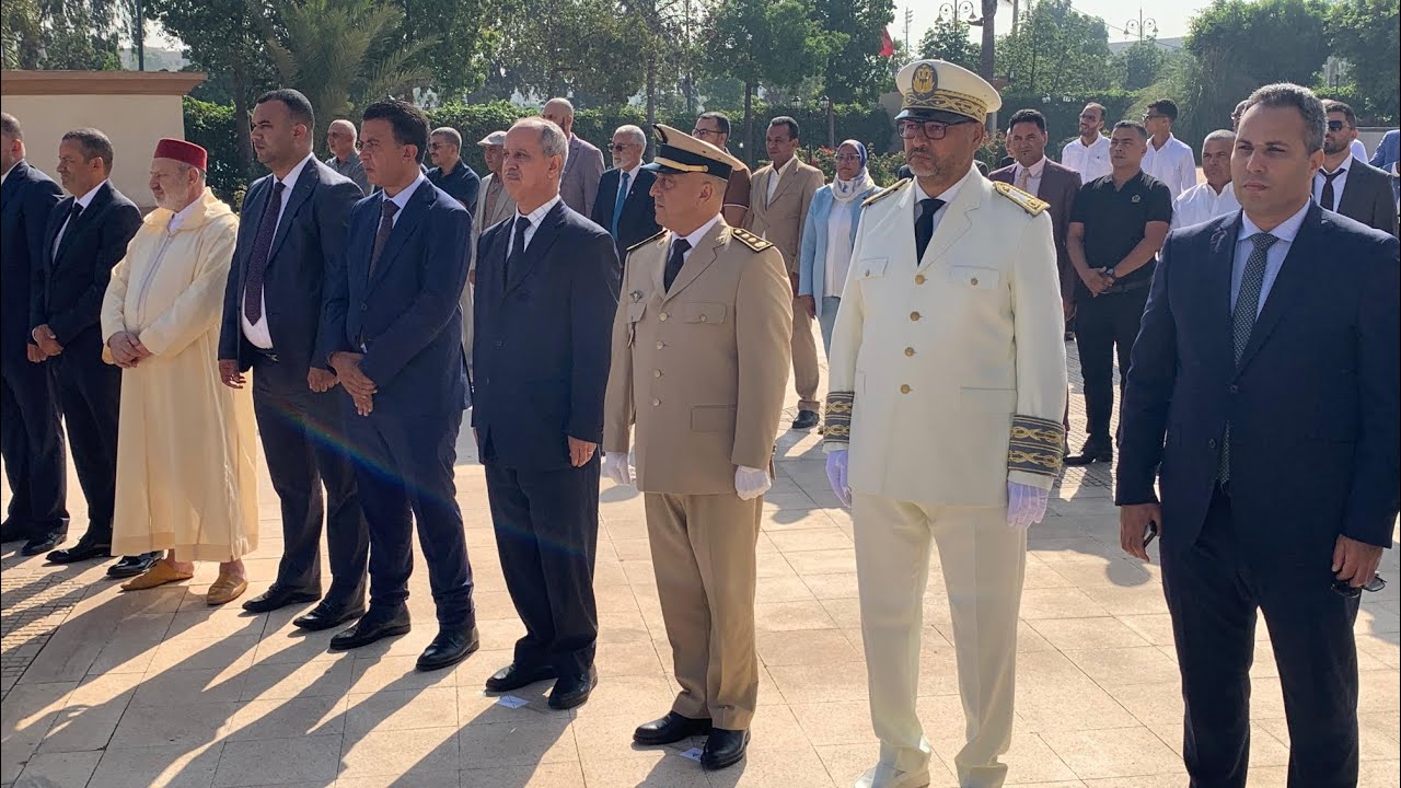  عمالة اقليم مديونة.. مراسيم رفع العلم الوطني تحت  اشراف علي سالم الشݣاف عامل الإقليم 